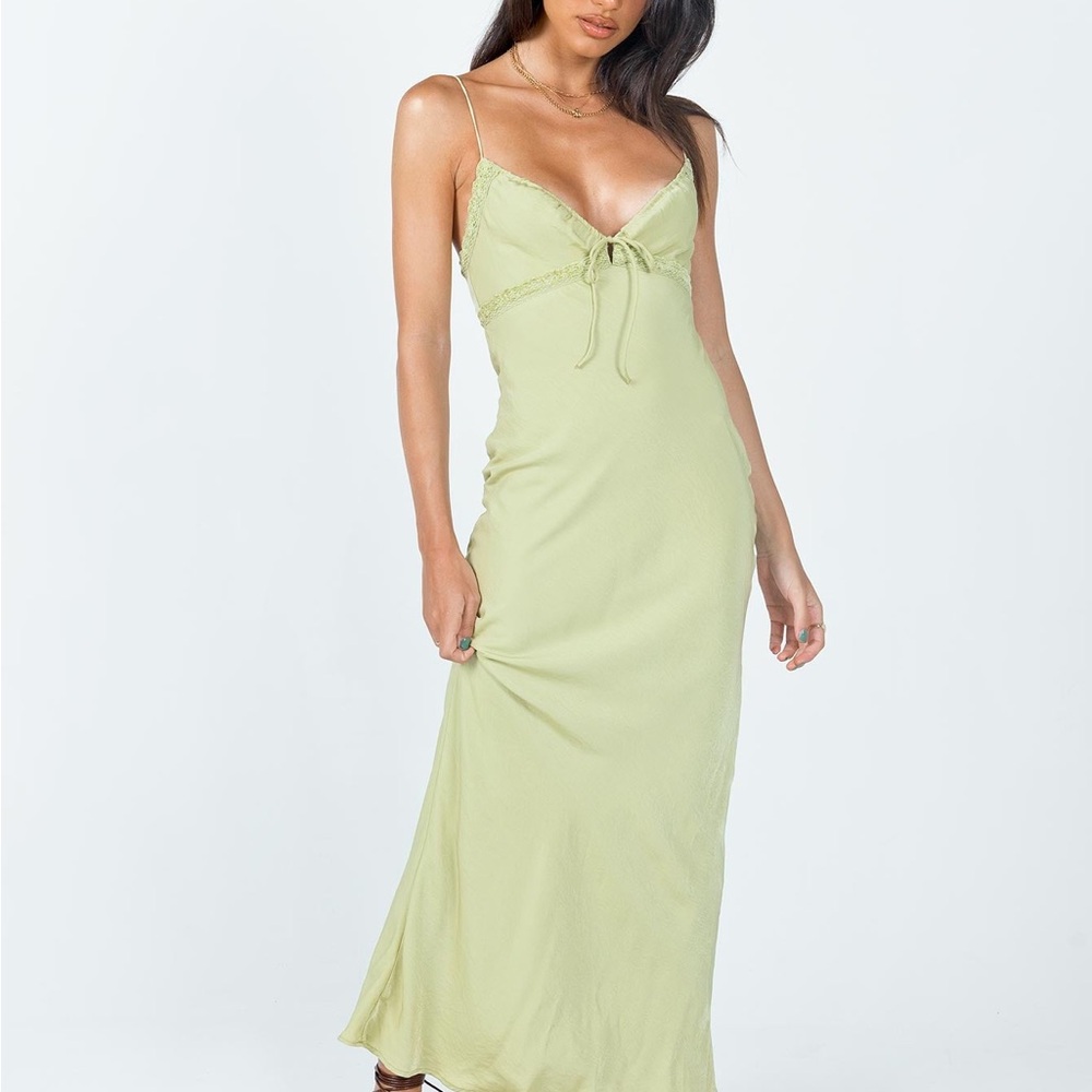 Princess Polly Emily Maxi Dress Green $74 Retail Sold Out - Picture 4 of 14